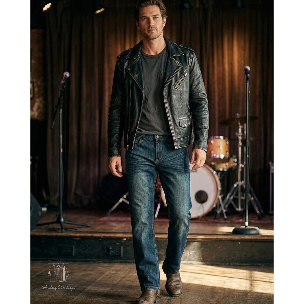 ROK‎ Rock & Republic Mens 36x30 Jeans Relaxed Fit Straight Leg Dark Wash Blue